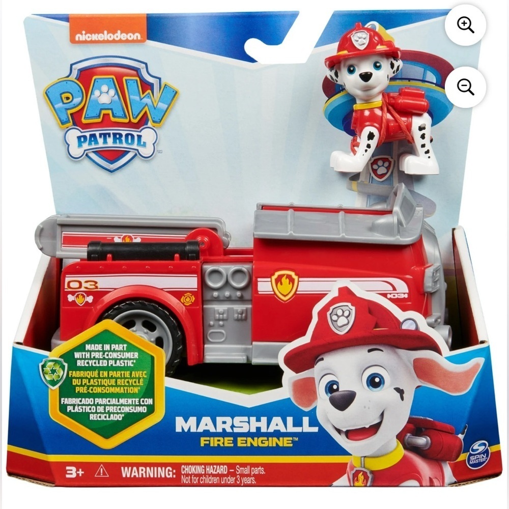 NEW PAW Patrol, Marshall’s Firetruck with Figure, Toys